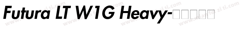 Futura LT W1G Heavy字体转换